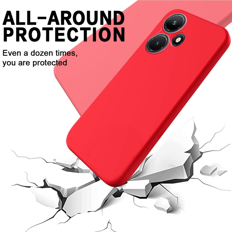 For Infinix Hot 30 Play Pure Color Liquid Silicone Shockproof Phone Case(Red) - Infinix Cases by buy2fix | Online Shopping UK | buy2fix