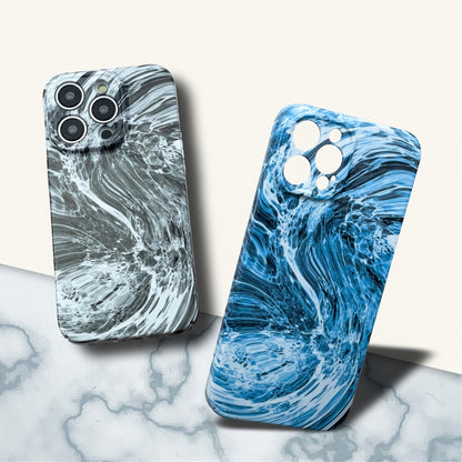 For iPhone XS / X Marble Pattern Phone Case(Black White) - More iPhone Cases by buy2fix | Online Shopping UK | buy2fix