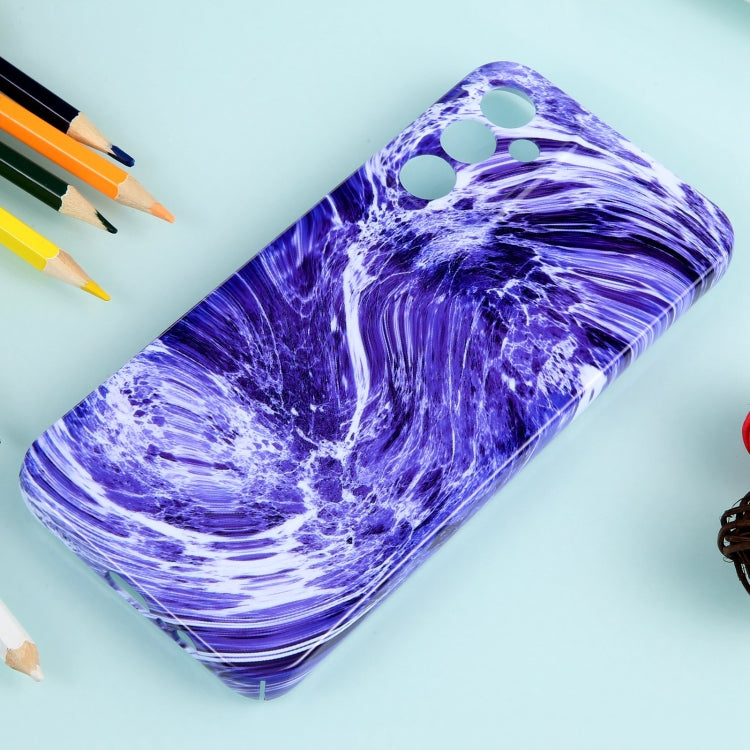 For Samsung Galaxy S23 5G Marble Pattern Phone Case(Purple White) - Galaxy S23 5G Cases by buy2fix | Online Shopping UK | buy2fix
