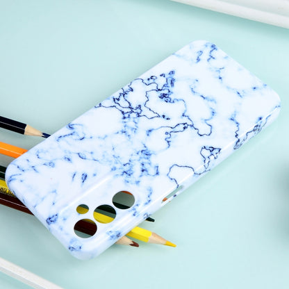 For Samsung Galaxy S23 Ultra 5G Marble Pattern Phone Case(Blue White) - Galaxy S23 Ultra 5G Cases by buy2fix | Online Shopping UK | buy2fix