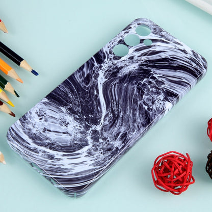For Samsung Galaxy S22 Ultra 5G Marble Pattern Phone Case(Black White) - Galaxy S22 Ultra 5G Cases by buy2fix | Online Shopping UK | buy2fix
