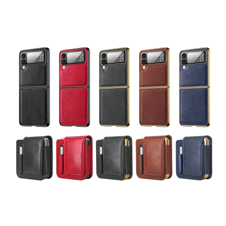 For Samsung Galaxy Z Flip4 Retro Thinking Series PC Shockproof Phone Case(Red) - Galaxy Z Flip4 5G Cases by buy2fix | Online Shopping UK | buy2fix