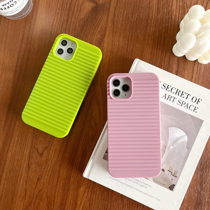 For iPhone 14 Pro Stripe Pattern Cooling TPU Phone Case(White) - iPhone 14 Pro Cases by buy2fix | Online Shopping UK | buy2fix