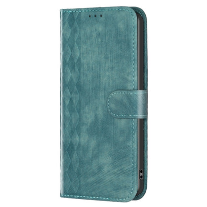 For Xiaomi 12 Lite Plaid Embossed Leather Phone Case(Green) - Xiaomi Cases by buy2fix | Online Shopping UK | buy2fix