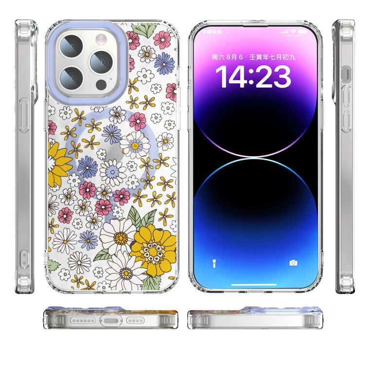 For iPhone 13 MagSafe Magnetic TPU Phone Case(Little Flower) - iPhone 13 Cases by buy2fix | Online Shopping UK | buy2fix