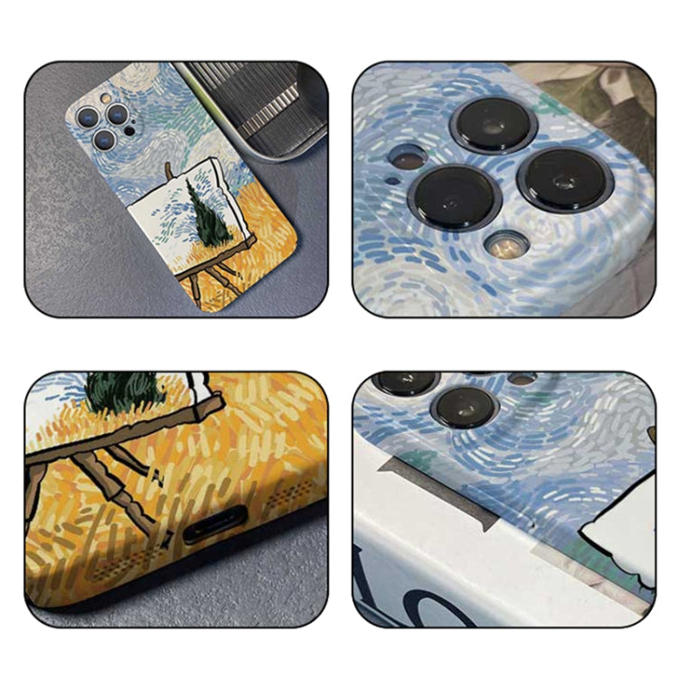 For iPhone 11 Precise Hole Oil Painting Pattern PC Phone Case(Landscape Painting) - iPhone 11 Cases by buy2fix | Online Shopping UK | buy2fix