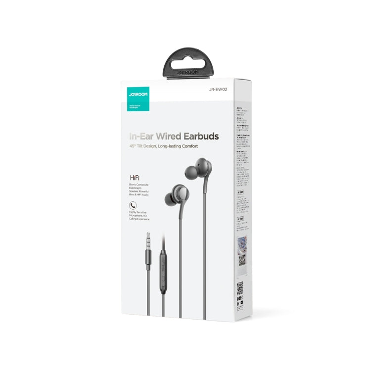 JOYRO0M JR-EW02 3.5mm In-Ear Wired Earphone, Length: 1.2m(Black) - In Ear Wired Earphone by JOYROOM | Online Shopping UK | buy2fix