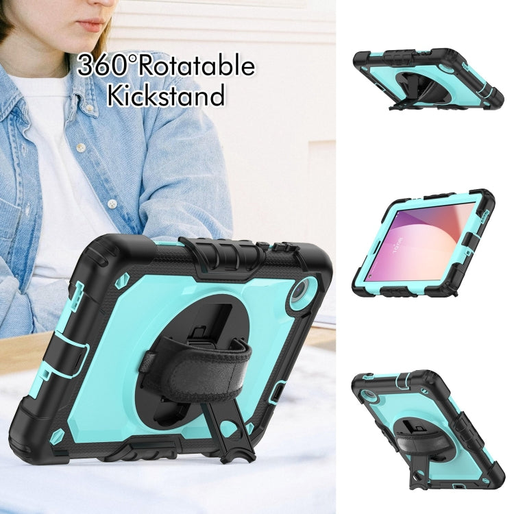 For Lenovo Tab M8 4th Gen Silicone Hybrid PC Tablet Case with Shoulder Strap(Light Blue PC) - For Lenovo by buy2fix | Online Shopping UK | buy2fix