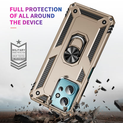 For Xiaomi Redmi Note 12 4G Global Shockproof TPU + PC Phone Case with Holder(Gold) - Note 12 Cases by buy2fix | Online Shopping UK | buy2fix