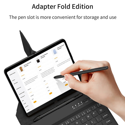 For Google Pixel Fold GKK Magnetic Folding Bluetooth Keyboard Leather Case with Pen + Keyboard + Case(Black) - Others Keyboard by GKK | Online Shopping UK | buy2fix