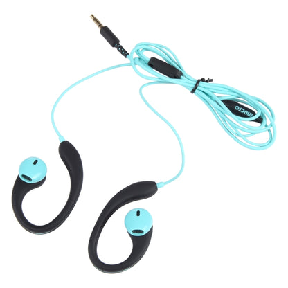 Mucro R12 Wired Stereo Over-Ear Sports Earphone, Length: 1.2m(Blue) - Sport Earphone by Mucro | Online Shopping UK | buy2fix