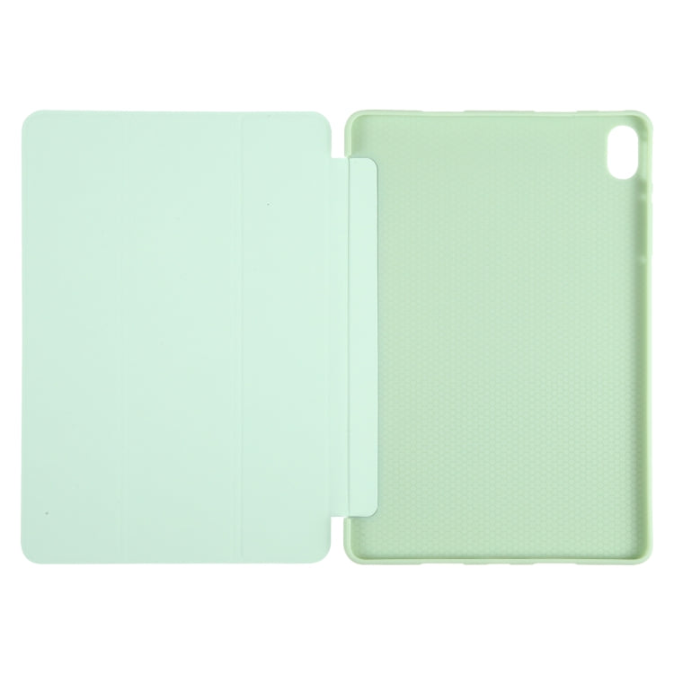 For Huawei MatePad Air 11.5 GEBEI 3-folding Holder Shockproof Flip Leather Tablet Case(Green) - Huawei by GEBEI | Online Shopping UK | buy2fix