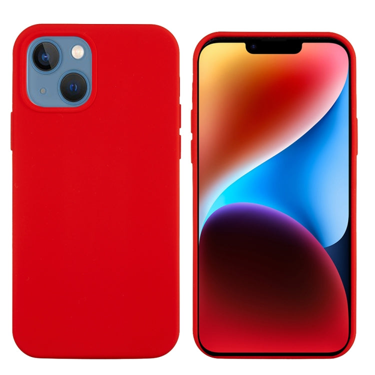 For iPhone 15 Plus Solid Color Silicone Phone Case(Red) - iPhone 15 Plus Cases by buy2fix | Online Shopping UK | buy2fix