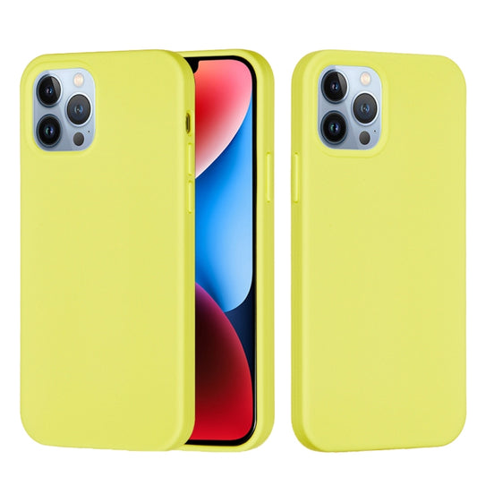 For iPhone 15 Pro Max Solid Color Silicone Phone Case(Lemon Yellow) - iPhone 15 Pro Max Cases by buy2fix | Online Shopping UK | buy2fix