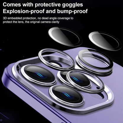 For iPhone 14 Frosted Metal Material Phone Case with Lens Protection(Grey) - iPhone 14 Cases by buy2fix | Online Shopping UK | buy2fix