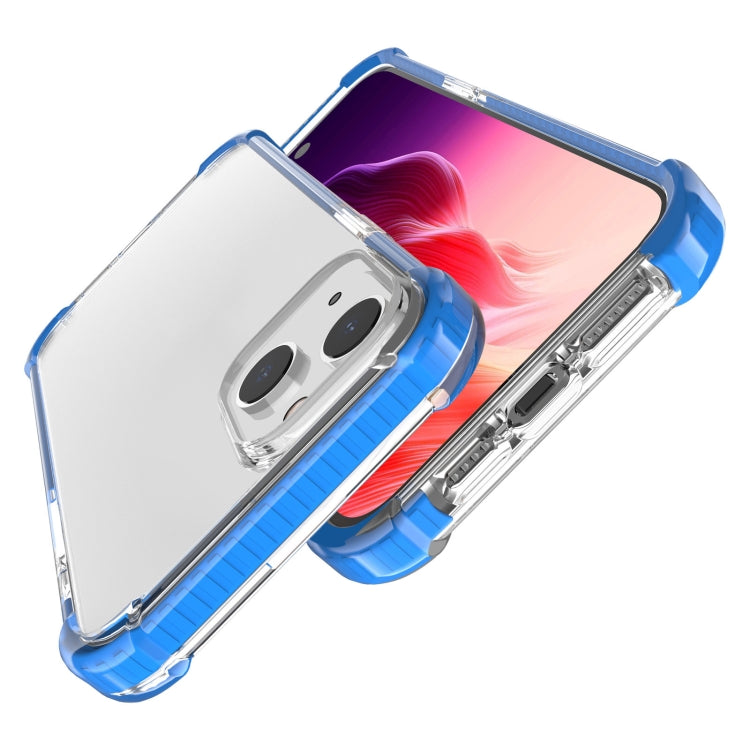 For iPhone 15 Four-corner Shockproof TPU + Acrylic Phone Case(Blue) - iPhone 15 Cases by buy2fix | Online Shopping UK | buy2fix