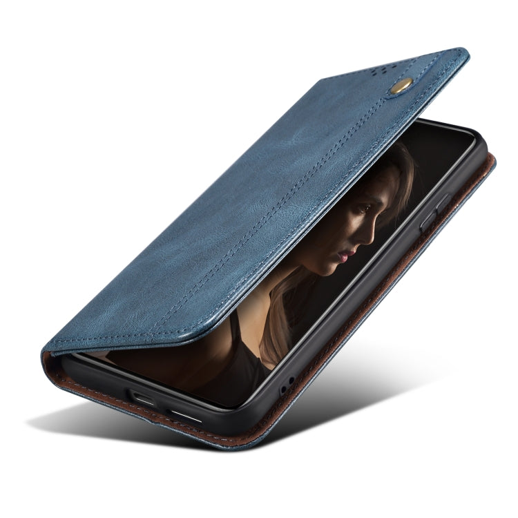 For Xiaomi Redmi Note 12S Oil Wax Crazy Horse Texture Leather Phone Case(Blue) - Xiaomi Cases by buy2fix | Online Shopping UK | buy2fix