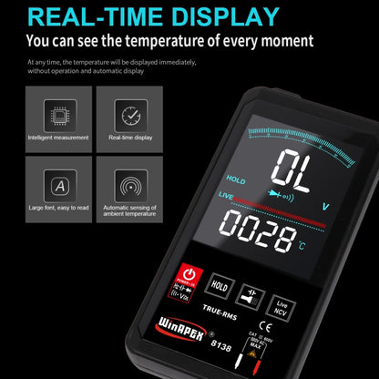 WinAPEX Smart Touch Screen Digital Multimeter, Model:8138 - Digital Multimeter by WinAPEX | Online Shopping UK | buy2fix