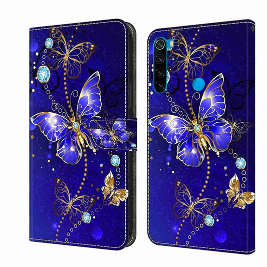 For Xiaomi Redmi Note 8 Crystal 3D Shockproof Protective Leather Phone Case(Diamond Butterfly) - Xiaomi Cases by buy2fix | Online Shopping UK | buy2fix