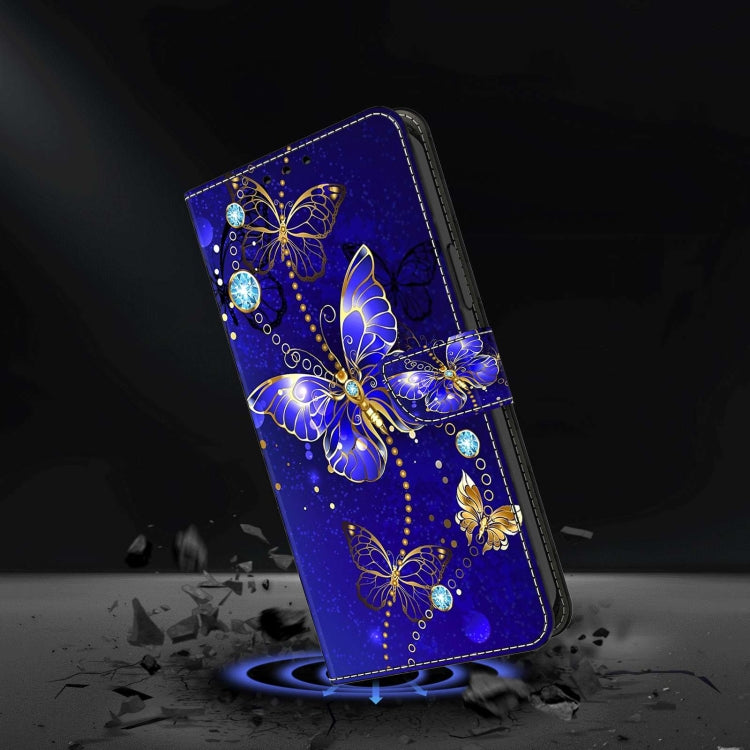 For Xiaomi Redmi Note 8T Crystal 3D Shockproof Protective Leather Phone Case(Diamond Butterfly) - Xiaomi Cases by buy2fix | Online Shopping UK | buy2fix