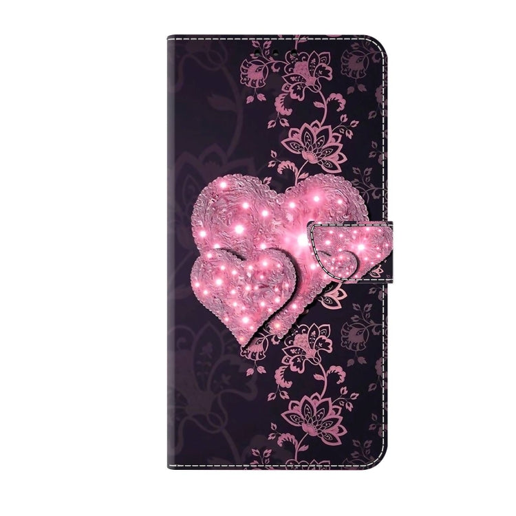 For Xiaomi Redmi Note 12 Pro+ Crystal 3D Shockproof Protective Leather Phone Case(Lace Love) - Xiaomi Cases by buy2fix | Online Shopping UK | buy2fix