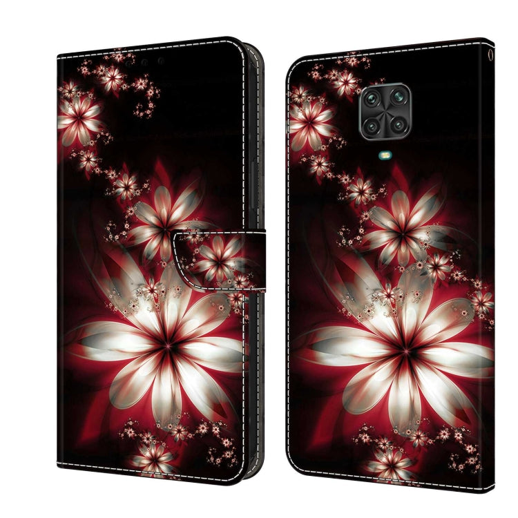 For Xiaomi Redmi Note 9 Pro Crystal 3D Shockproof Protective Leather Phone Case(Fantastic Flower) - Xiaomi Cases by buy2fix | Online Shopping UK | buy2fix