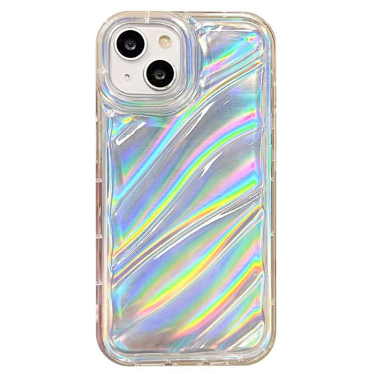 For iPhone 14 Laser Sequin Waves TPU Phone Case(Transparent) - iPhone 14 Cases by buy2fix | Online Shopping UK | buy2fix