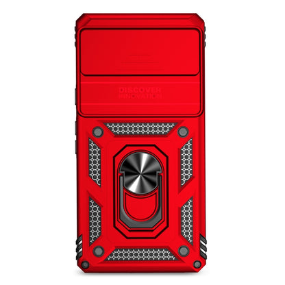 For Google Pixel 7a Sliding Camshield Holder Phone Case(Red) - Google Cases by buy2fix | Online Shopping UK | buy2fix