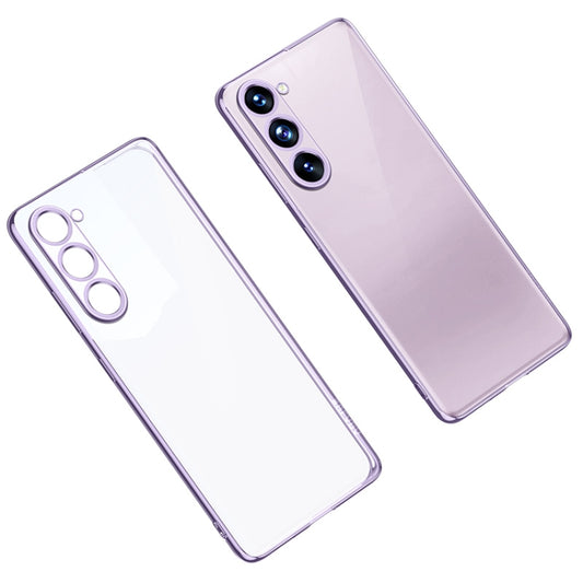 For Samsung Galaxy S23+ 5G SULADA Shockproof Plating TPU Transparent Phone Case(Purple) - Galaxy S23+ 5G Cases by SULADA | Online Shopping UK | buy2fix