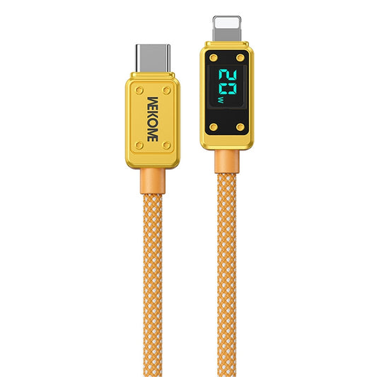 WK WDC-08 PD 20W USB-C/Type-C to 8 Pin Digital Display Data Cable, Length: 1m(Yellow) - 2 in 1 Cable by WK | Online Shopping UK | buy2fix