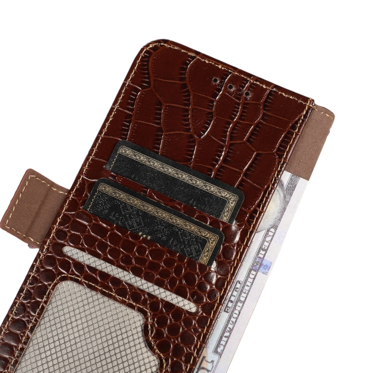 For Huawei Nova 11 Pro / 11 Ultra Crocodile Top Layer Cowhide Leather Phone Case(Brown) - Huawei Cases by buy2fix | Online Shopping UK | buy2fix