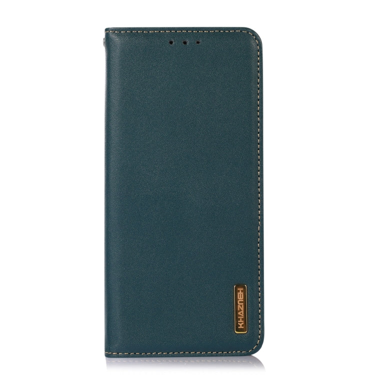 For Huawei Nova 11 KHAZNEH Nappa Top Layer Cowhide Leather Phone Case(Green) - Huawei Cases by buy2fix | Online Shopping UK | buy2fix