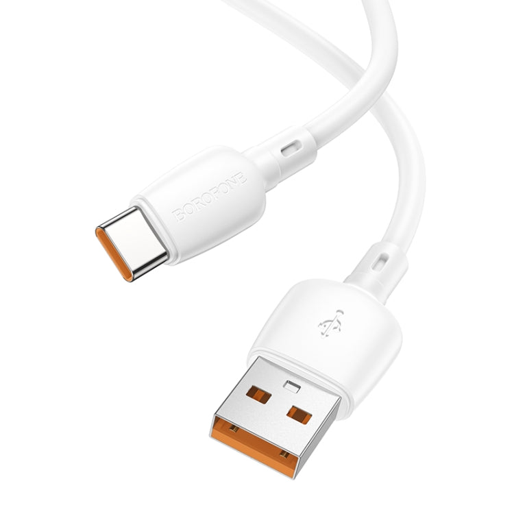 Borofone BX93 100W USB to USB-C/Type-C Data Cable, Length: 1m(White) - USB-C & Type-C Cable by Borofone | Online Shopping UK | buy2fix