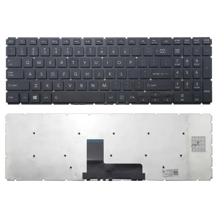 For TOSHIBA Satellite L50-B / L50D-B US Version Keyboard with Number Key - Replacement Keyboards by buy2fix | Online Shopping UK | buy2fix