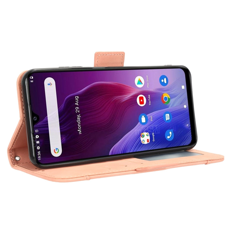 For Cubot P60 Skin Feel Calf Texture Card Slots Leather Phone Case(Pink) - More Brand by buy2fix | Online Shopping UK | buy2fix
