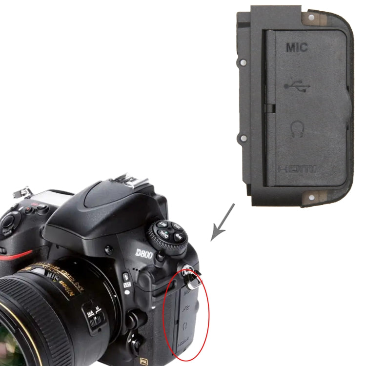 For Nikon D800 Camera USB Cover - USB Cover Cap by buy2fix | Online Shopping UK | buy2fix