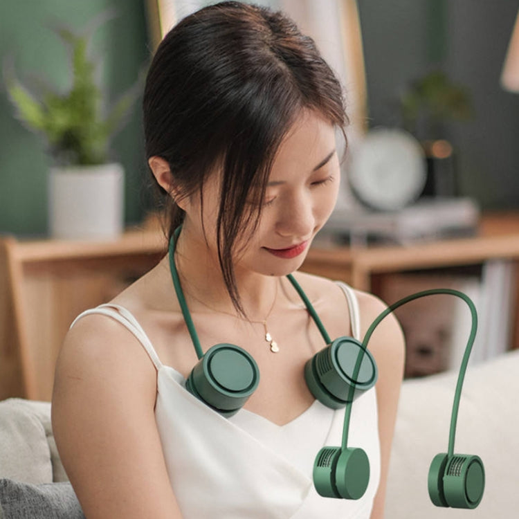 DQ209 Portable Hanging Neck Mute Aroma Diffuser Small Fan(Green) - Electric Fans by buy2fix | Online Shopping UK | buy2fix