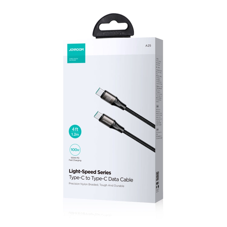 JOYROOM SA25-CC5 100W USB-C/Type-C to USB-C/Type-C Fast Charge Data Cable, Length:3m(Black) - USB-C & Type-C Cable by JOYROOM | Online Shopping UK | buy2fix