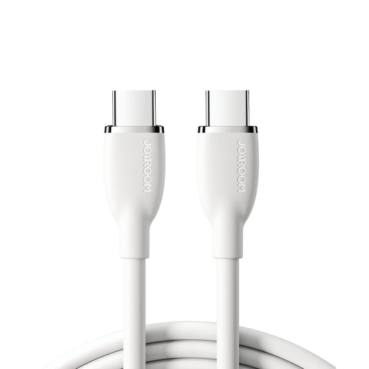 JOYROOM SA29-CC5 100W USB-C/Type-C to USB-C/Type-C Liquid Silicone Fast Charging Data Cable, Length: 2m(White) - USB-C & Type-C Cable by JOYROOM | Online Shopping UK | buy2fix