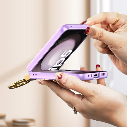 For Samsung Galaxy Z Flip5 GKK Ultra-thin Z Ring Holder PC Phone Case(Purple) - Galaxy Z Flip5 Cases by GKK | Online Shopping UK | buy2fix