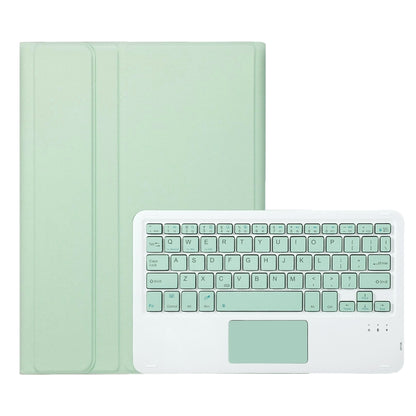 For Samsung Galaxy Tab S9 A710B-A Candy Color TPU Touch Bluetooth Keyboard Leather Tablet Case with Pen Holder(Light Green) - Samsung Keyboard by buy2fix | Online Shopping UK | buy2fix