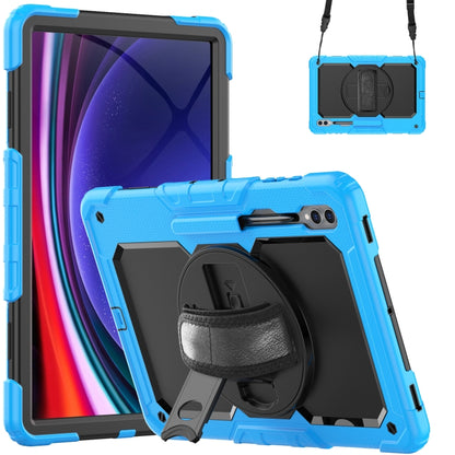 For Samsung Galaxy Tab S9 Ultra / S8 Ultra Silicone + PC Tablet Case(Light Blue+Black) - Galaxy Tab S9 Ultra Cases by buy2fix | Online Shopping UK | buy2fix