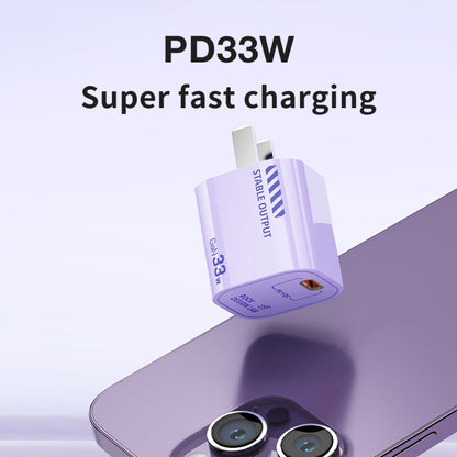 ROCK T88 Sugar Series PD33W Single Type-C Port GaN Charger, CN Plug(White) - USB Charger by ROCK | Online Shopping UK | buy2fix