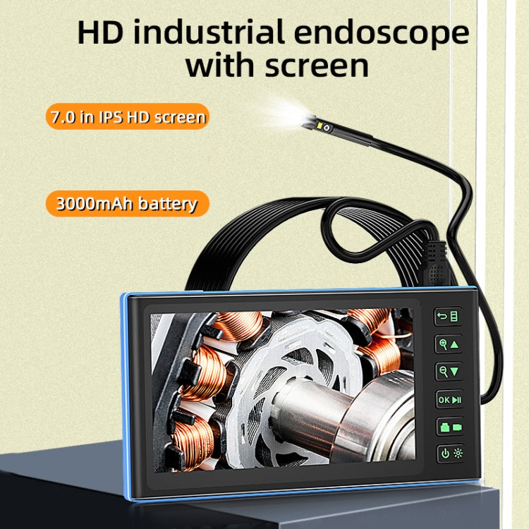 T23 8mm Single Lens 7 inch Screen Industrial Endoscope, Spec:1m Tube -  by buy2fix | Online Shopping UK | buy2fix