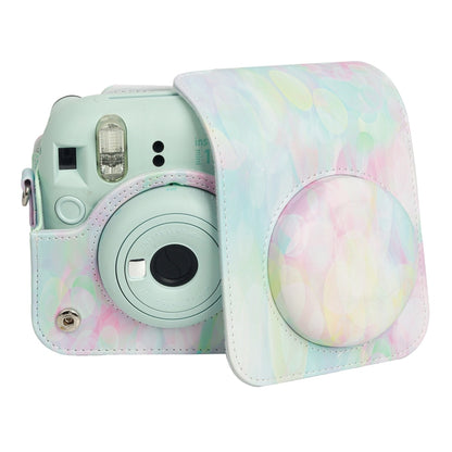 For FUJIFILM instax mini 12 Painted Full Body Leather Case Camera Bag with Strap(Dream Bubble) - Leather Bag by buy2fix | Online Shopping UK | buy2fix