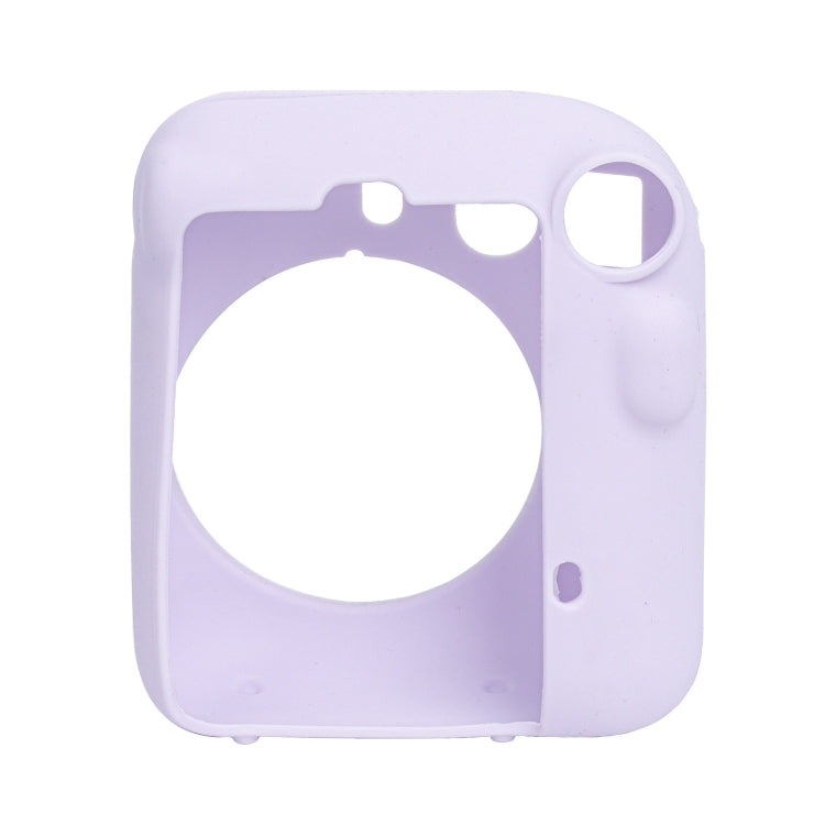 For FUJIFILM instax mini 12 Soft Silicone Camera Protective Case(Purple) - Protective Case by buy2fix | Online Shopping UK | buy2fix