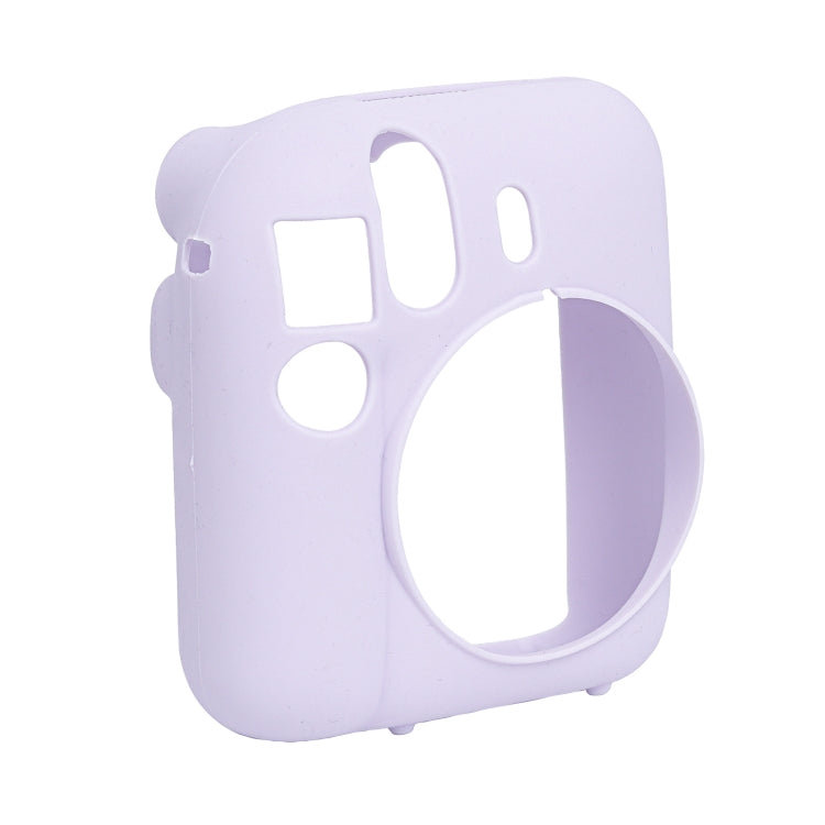 For FUJIFILM instax mini 12 Soft Silicone Camera Protective Case(Purple) - Protective Case by buy2fix | Online Shopping UK | buy2fix