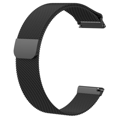 For Fitbit Versa 2 / Fitbit Versa / Fitbit Versa Lite Milanese Watch Band,, Small Size: 2.3x22.5cm(Black) - Smart Wear by buy2fix | Online Shopping UK | buy2fix