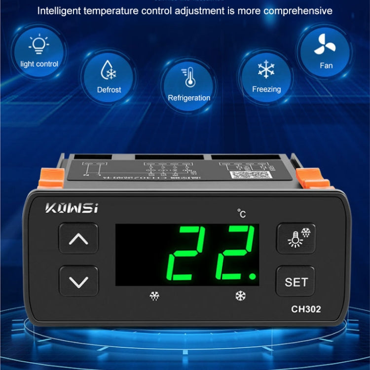 KWS-CH302 Intelligent Dual Sensor Temperature Controller - Thermostat & Thermometer by buy2fix | Online Shopping UK | buy2fix