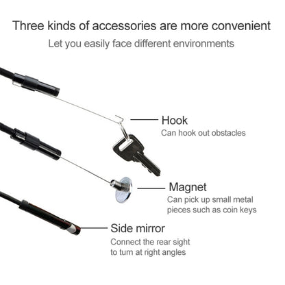 AN97 Waterproof Micro USB Endoscope Snake Tube Inspection Camera for Parts of OTG Function Android Mobile Phone, with 6 LEDs, Lens Diameter:8mm(Length: 5m) - Consumer Electronics by buy2fix | Online Shopping UK | buy2fix